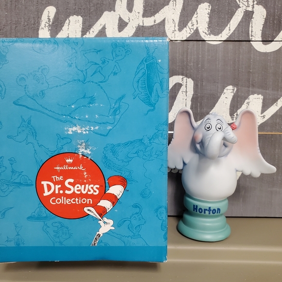 Dr. Seuss Collection Horton Porcelain Figurine Vintage 2000 Collectible Numbered - Picture 2 of 6